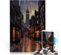 Puzzle da 1000 pezzi per adolescenti Pittoresche strade di Londra nel Regno Unito Rompicapo Migliorare l'amore tra le coppie 75x50cm
