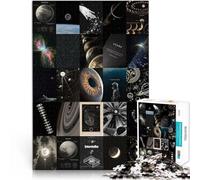 Puzzle da 1000 pezzi per adolescenti Pittura a mosaico di estetica astronomica Difficile e sfidante Regalo di compleanno, regali, arte murale 52x38cm