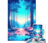 Puzzle da 1000 pezzi per adolescenti pittura estetica divertimento a casa per divertimento in famiglia gioco impossibile per ragazzi dai 14 anni in su gioco di puzzle offerto (38x26cm)