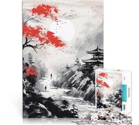 Puzzle da 1000 pezzi per adolescenti Pittura giapponese per il giocattolo di sfida del gioco educativo Lista dei desideri con Babbo Natale 38x26cm