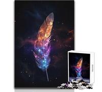 Puzzle da 1000 pezzi per adolescenti, piuma magica, rilassante, per il tempo libero, preciso, ad incastro, giocattolo di precisione, dimensioni 38x26cm