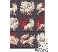 Puzzle Da 1000 Pezzi Per Adolescenti Pixel Art Foxes Collection Puzzle Per Adulti Gioco Pratico Regali Per Donne Regali Per Amici E Familiari 38x26cm/1000pcs