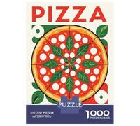 Puzzle Da 1000 Pezzi Per Adolescenti Pizza Margherita Illustration Puzzle Per Adulti Gioco Pratico Ma Divertente E Umoristico Sfida Educativa 38x26cm/1000pcs
