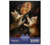 Puzzle Da 1000 Pezzi Per Adolescenti Pizza War Puzzle Per Adulti Gioco Pratico Ma Divertente E Umoristico Sfida Educativa 70x50cm/1000pcs