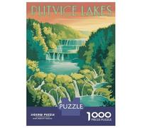 Puzzle Da 1000 Pezzi Per Adolescenti Plitvice Lakes Travel Puzzle Per Adulti Gioco Pratico Assemblaggio Di Modelli Per Compleanno, Natale 38x26cm/1000pcs
