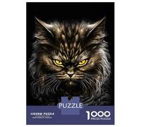 Puzzle Da 1000 Pezzi Per Adolescenti Pluffy Cat Black Gold Puzzle Per Adulti Fai Da Te Giocattoli Antistress Regali Di Natale E Compleanno 70x50cm/1000pcs