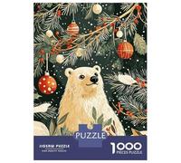 Puzzle Da 1000 Pezzi Per Adolescenti Polar Bear Christmas Puzzle Per Adolescenti Gioco Rompicapo Regali Per Donne Attività Divertenti A Casa 38x26cm/1000pcs