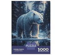 Puzzle Da 1000 Pezzi Per Adolescenti Polar Bear in Winter Wonderland Puzzle Per Adolescenti Gioco Per Famiglie Migliora La Memoria Regali Unici Per Compleanno E Natale 52x38cm/1000pcs