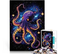 Puzzle da 1000 pezzi per adolescenti Polpo Cosmico per il giocattolo di sfida del gioco educativo Regalo di compleanno, regali, arte murale 75x50cm