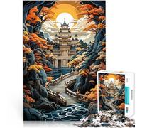 Puzzle da 1000 pezzi per adolescenti Ponte verso la serenità Gioco impegnativo e gioco in famiglia Gioco educativo per compleanno e Natale 52x38cm