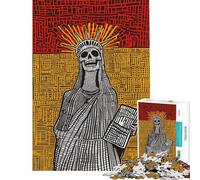 Puzzle da 1000 pezzi per adolescenti Pop Art Giorno dei Morti Teschio della Libertà Puzzle per adulti Giochi per famiglie Un'opera d'arte Gioco stimolante Regalo (dimensioni 50x75cm)