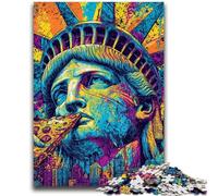 Puzzle da 1000 pezzi per adolescenti Pop Art Statua della Libertà Aiuta il cervello a esercitare Giocattoli avvincenti per coltivare la pazienza Decorazione perfetta 50x75cm