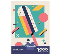 Puzzle Da 1000 Pezzi Per Adolescenti Popsicle Icecream Bauhaus Puzzle Per Adulti Gioco Pratico Migliora La Memoria Regali Di Compleanno E Unici 38x26cm/1000pcs