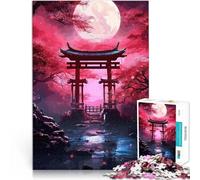 Puzzle da 1000 pezzi per adolescenti Porta della Fantasia Giapponese Sollievo dallo stress Regalo di compleanno, regali, arte murale 52x38cm