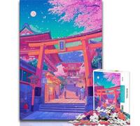 Puzzle da 1000 pezzi per adolescenti porta giapponese Torii giochi educativi decorazione per la casa adatto per la decorazione del desktop 38x26cm