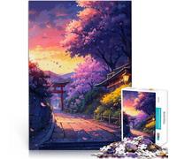 Puzzle da 1000 pezzi per adolescenti Porta Torii del tramonto Giocattolo educativo per l'apprendimento Decorazioni e regali unici per la casa 52x38cm