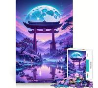 Puzzle da 1000 pezzi per adolescenti, Porta Torii della tranquillità, Taglio preciso, Arte, Concentrazione, Gioco divertente, Relax, Gioco, Regalo di compleanno (38x52cm)