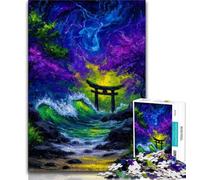 Puzzle da 1000 pezzi per adolescenti Porta Torii misteriosa da 1000 pezzi per adolescenti, ideale come regalo per tutta la famiglia, adatto per bambini dai 14 anni in su (dimensioni 75x50cm)