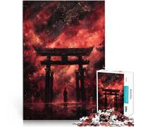 Puzzle da 1000 pezzi per adolescenti Porta Torii Rossa per il giocattolo di sfida del gioco educativo Collezione di artisti, Belle arti 38x26cm
