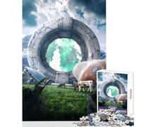 Puzzle da 1000 pezzi per adolescenti Portale perduto Decorazione per la casa Giocattoli Regalo divertente Gioco pratico Ogni pezzo è unico - Dimensioni 38x52cm