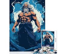 Puzzle da 1000 pezzi per adolescenti Poseidone Nettuno Dio Giocattolo educativo Ottimo regalo per giochi Gioco pratico Sfida educativa Dimensioni 38x26cm