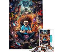 Puzzle da 1000 pezzi per adolescenti poster definitivo per giocatori puzzle per adulti giochi rilassanti decorazione murale sfida educativa (dimensioni 50x75cm)