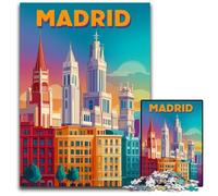 Puzzle da 1000 pezzi per adolescenti, poster del mondo, puzzle in cartone, giochi, giocattoli, regalo, migliora l'amore tra coppie per età 14+ 26X38CM