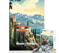 Puzzle da 1000 pezzi per adolescenti poster del Monte Olimpo Grecia giocattoli antistress regalo per compleanni gioco pratico aiuta a esercitare il cervello dimensioni 50x75cm