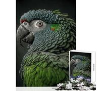 Puzzle da 1000 pezzi per adolescenti poster del pappagallo verde giocattolo educativo ottimi regali e giocattoli gioco rompicapo allena il cervello e le mani dimensioni 38x26cm
