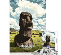 Puzzle da 1000 pezzi per adolescenti poster del Parco nazionale di Rapa Nui decorazione per la casa giocattoli regali per donne e uomini gioco educativo per migliorare l'amore tra coppie 38x26cm