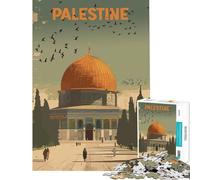 Puzzle da 1000 pezzi per adolescenti poster di Gerusalemme e Palestina giochi rilassanti sfida per l'intelligenza giocattoli che creano dipendenza regalo divertente decorazione per la casa (38x52cm)