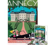 Puzzle da 1000 pezzi per adolescenti poster di viaggio del Palazzo Imperiale di Annecy decorazioni per la casa giocattoli regali di Babbo Natale segreto gioco pratico aiuta il cervello esercizio