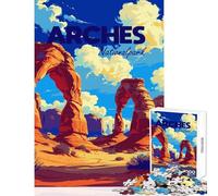 Puzzle da 1000 pezzi per adolescenti poster di viaggio del Parco nazionale degli Arches giocattoli antistress regali di Babbo Natale segreto giochi educativi per migliorare l'amore tra coppie 38x52cm
