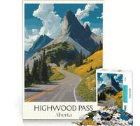 Puzzle da 1000 pezzi per adolescenti, poster di viaggio dell'Alberta, gioco educativo, attività divertenti da fare a casa, rafforza l'amore tra le coppie 38x26cm