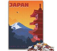 Puzzle da 1000 pezzi per adolescenti, poster di viaggio di Tokyo, Giappone, aiuta il cervello a esercitare i giocattoli avvincenti per coltivare la pazienza, decorazione da parete (dimensioni 38x52cm)