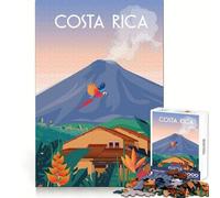 Puzzle da 1000 pezzi per adolescenti,poster di viaggio in Costa Rica,gioco di incastro preciso,allenamento della concentrazione,divertimento,calma,momento di svago,regalo di compleanno (38x52cm)