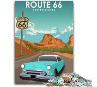 Puzzle da 1000 pezzi per adolescenti, poster di viaggio sulla rotta degli Stati Uniti per 14+ anni, gioco di sfida unico, giochi per famiglie, regali di compleanno per Natale (dimensioni 50x75cm)
