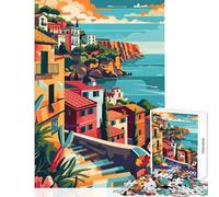 Puzzle da 1000 pezzi per adolescenti poster Sicilia giocattolo decorazione da parete regali di compleanno gioco pratico con pezzi completamente ad incastro di forma casuale dimensioni 50x75cm