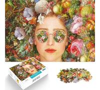 Puzzle da 1000 pezzi per adolescenti Potere dei fiori Antistress Vacanza in patria Uccidere il tempo Lista dei desideri con Babbo Natale 38x26cm