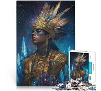 Puzzle da 1000 pezzi per adolescenti Principe indiano Difficile da completare ma divertente e umoristico Lista dei desideri con Babbo Natale 52x38cm