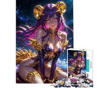 Puzzle da 1000 pezzi per adolescenti principessa anime viola puzzle per adulti giochi rilassanti migliora la memoria attività divertenti da fare a casa (dimensioni 38x26cm)