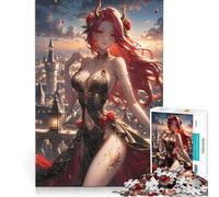 Puzzle da 1000 pezzi per adolescenti, principessa delle fiabe, ragazza anime, gioco divertente, stimolante da completare, ideale come regalo per tutta la famiglia 38x52cm
