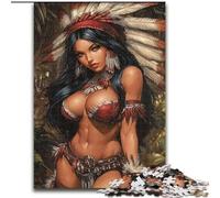 Puzzle da 1000 pezzi per adolescenti principessa indiana, antistress, per uccidere il tempo, migliorare l'amore tra le coppie, 50 x 75 cm