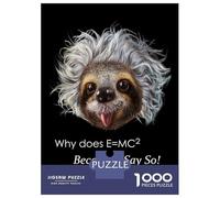 Puzzle Da 1000 Pezzi Per Adolescenti Professor Sloth Puzzle Per Adolescenti Giocattoli Fai Da Te Corsa Di Velocità Manuale Regali Unici Per Compleanno E Natale 52x38cm/1000pcs