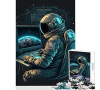 Puzzle da 1000 pezzi per adolescenti Programmatore nello spazio Giocattoli antistress Regali per donne Uomini Gioco impossibile Interessante riduzione dello stress Dimensioni 38x52cm