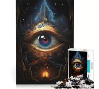 Puzzle da 1000 pezzi per adolescenti: prospettive nascoste volti astratti svelati gioco educativo interazione genitore-figlio ideale come regalo 38x52cm