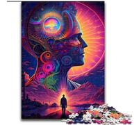 Puzzle da 1000 pezzi per adolescenti psichedelici, aiutano il cervello a esercitare i giocattoli avvincenti per coltivare la pazienza, decorazione perfetta (dimensioni 26x38cm)
