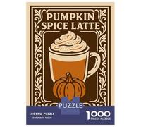 Puzzle Da 1000 Pezzi Per Adolescenti Pumpkin Spice Latte Illustration Puzzle Per Adulti Giochi Rilassanti Corsa Di Velocità Manuale Regali Di Natale E Compleanno 52x38cm/1000pcs