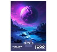 Puzzle Da 1000 Pezzi Per Adolescenti Purple Mysterious Planet Puzzle Per Adulti Giocattolo Decorazione Da Parete Sfida Difficile Impegnativo Da Completare 38x26cm/1000pcs