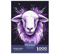 Puzzle Da 1000 Pezzi Per Adolescenti Purple Sheep Illustration Puzzle Per Adulti Giocattoli Antistress Sfida Difficile Impegnativo Da Completare 70x50cm/1000pcs